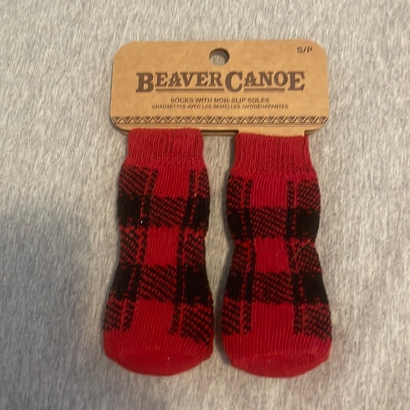 Beaver Canoe Socks with NonSlipSoles Size Small NWT - Picture 1 of 3